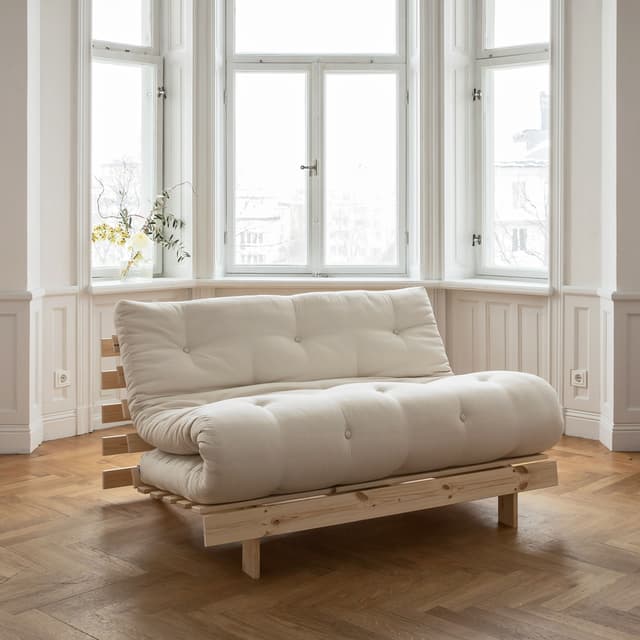 Roots Sofa Bed Chair Natural/Natural 90cm