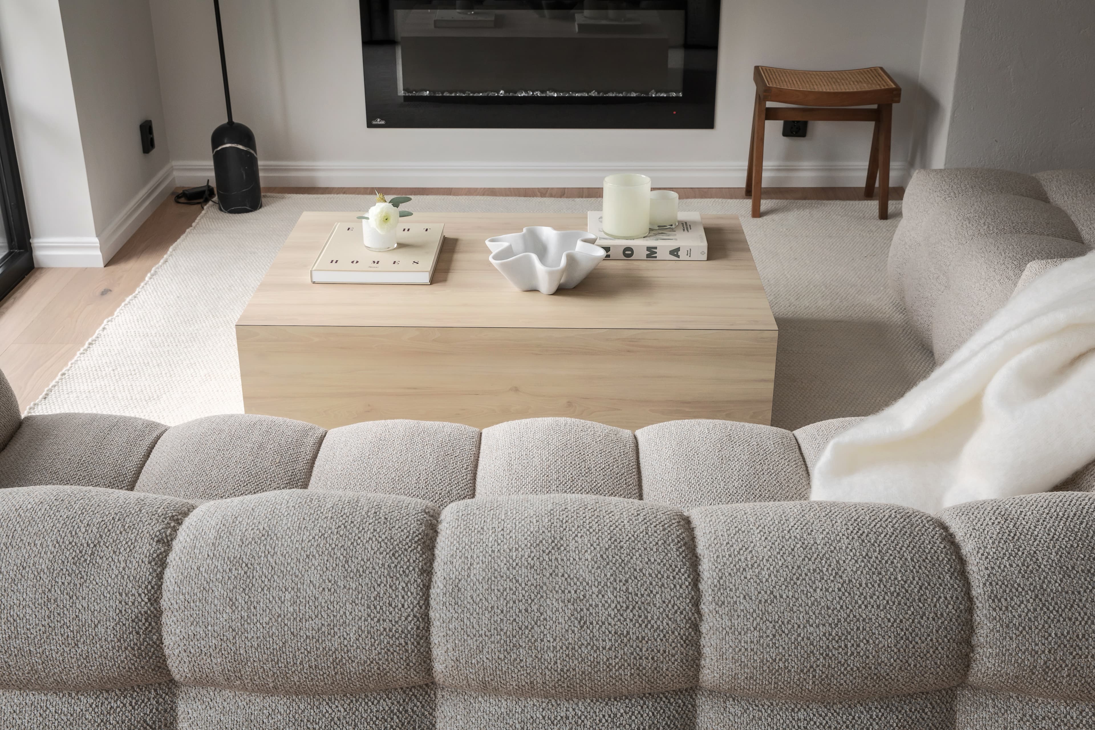 Billie 3-Sitzer Sofa Beige Bouclé