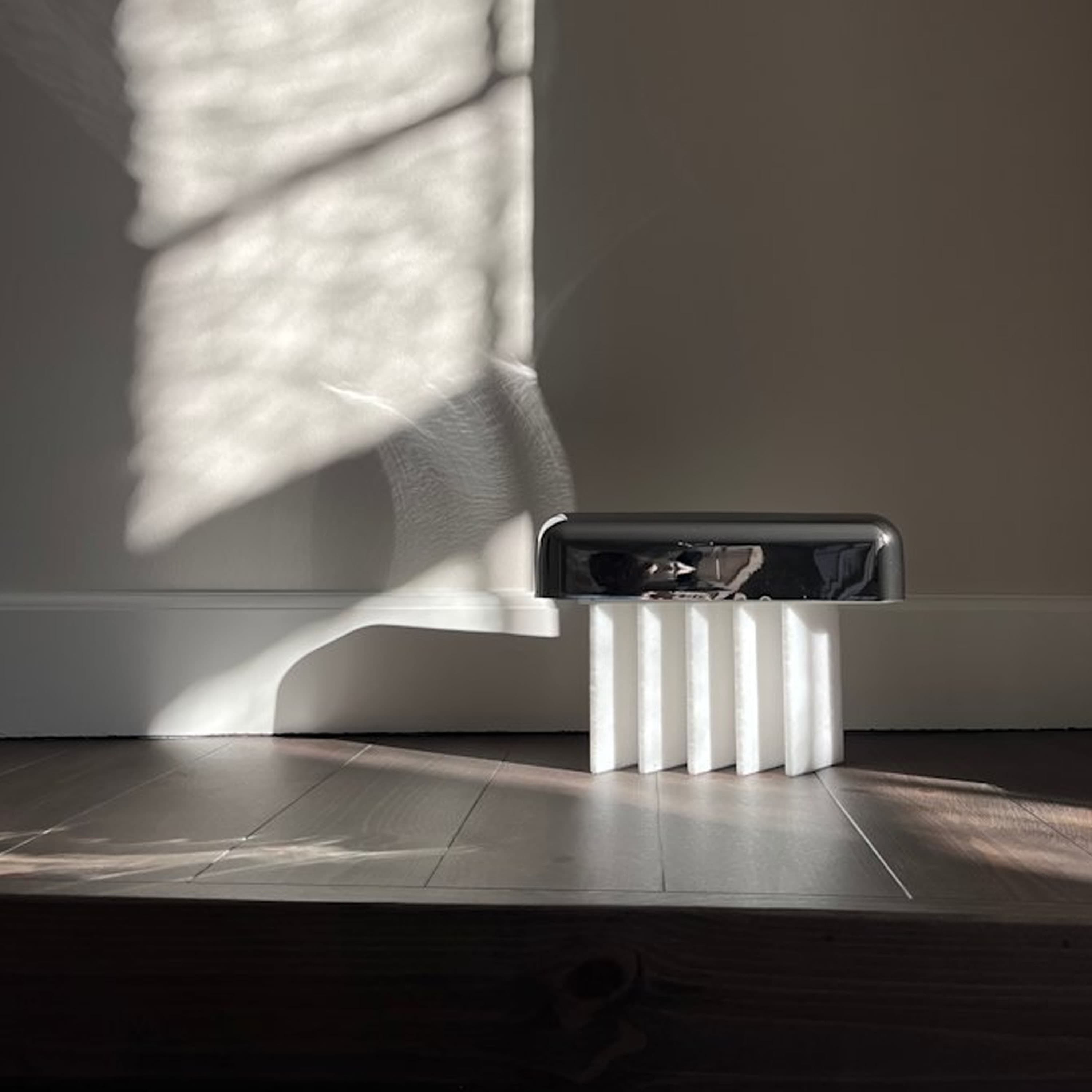 Beetle Portabel Lampa Chrome