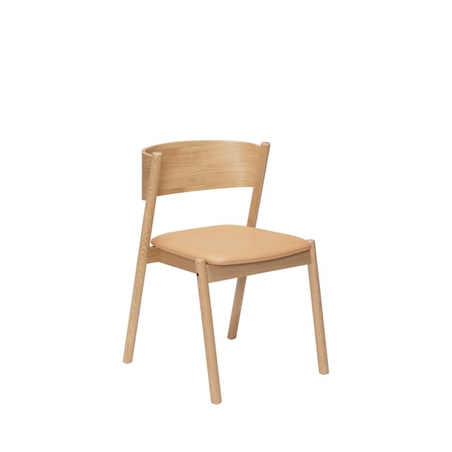 Oblique Stuhl Natur/PU