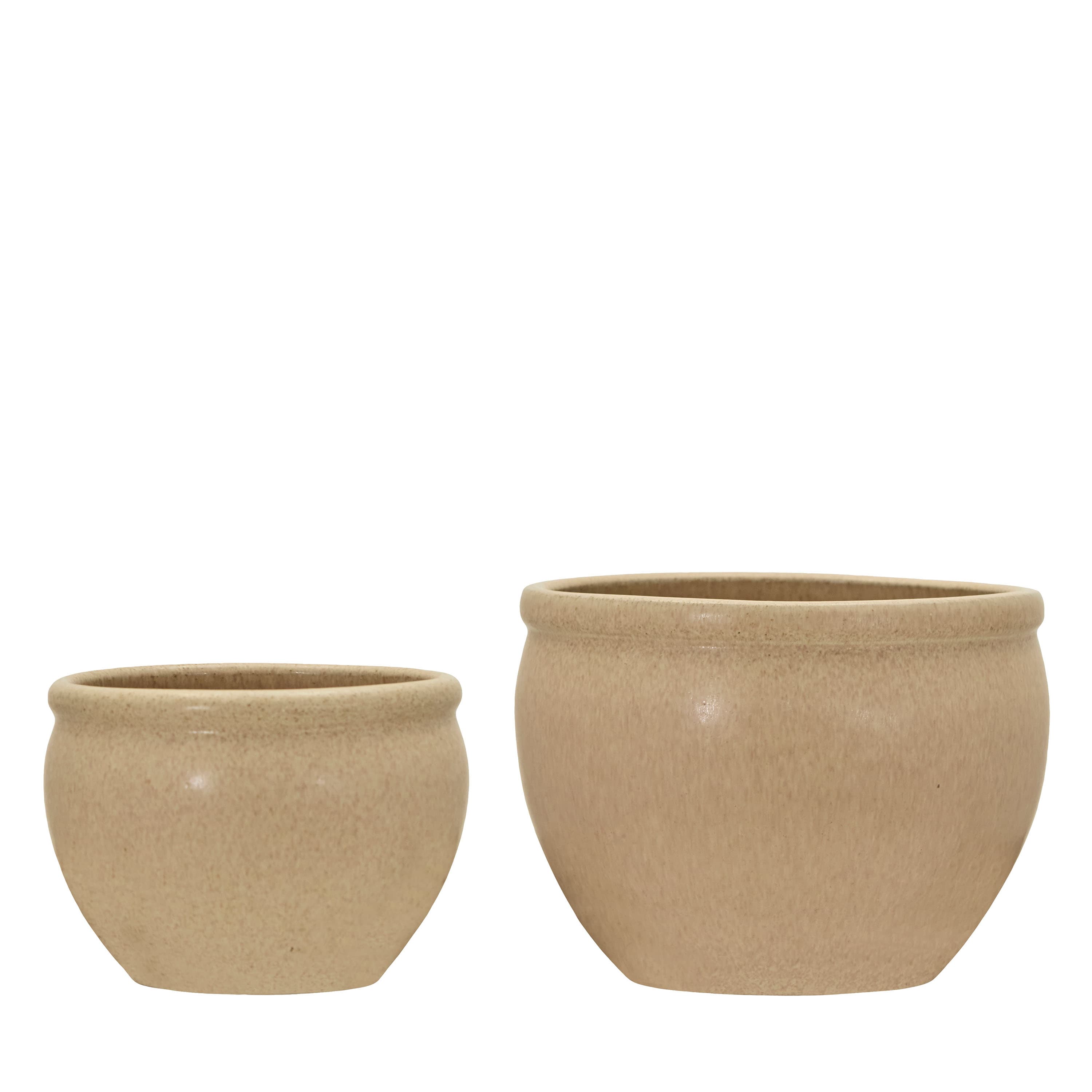 Vale Blumentopf Beige 2er-Pack