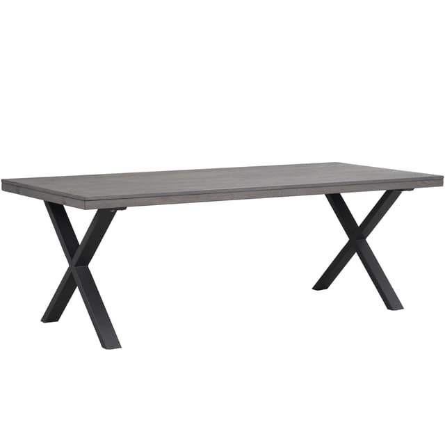 Brooklyn Esstisch X-Bein Dunkelbraune Eiche 220cm