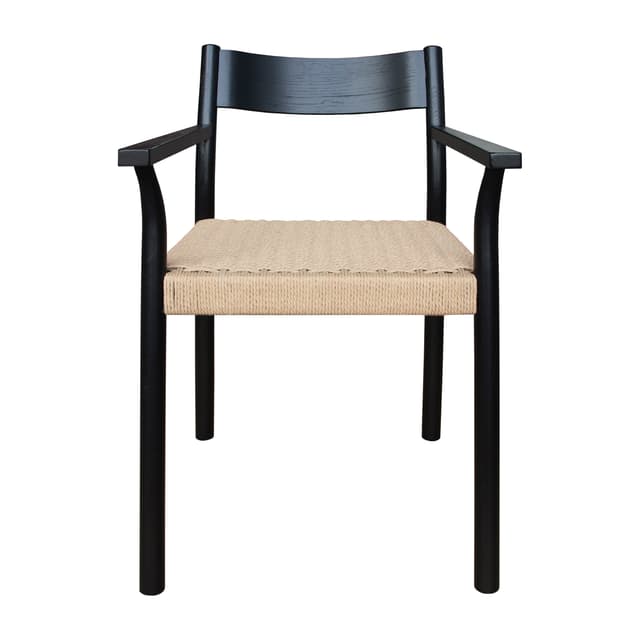 Colin Dining Armchair Black Stained Oak