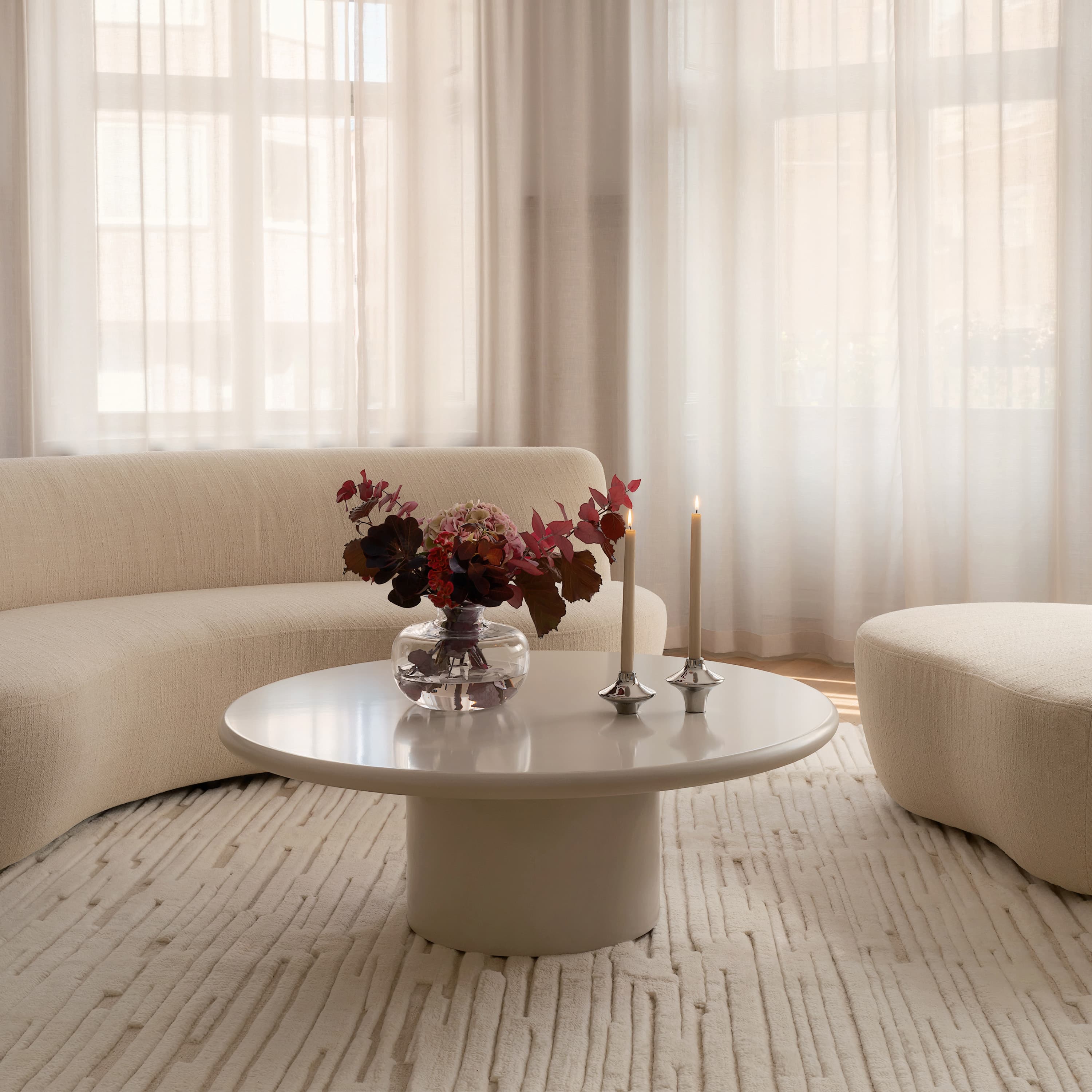 Chloe Wollteppich White/Natural 300x400