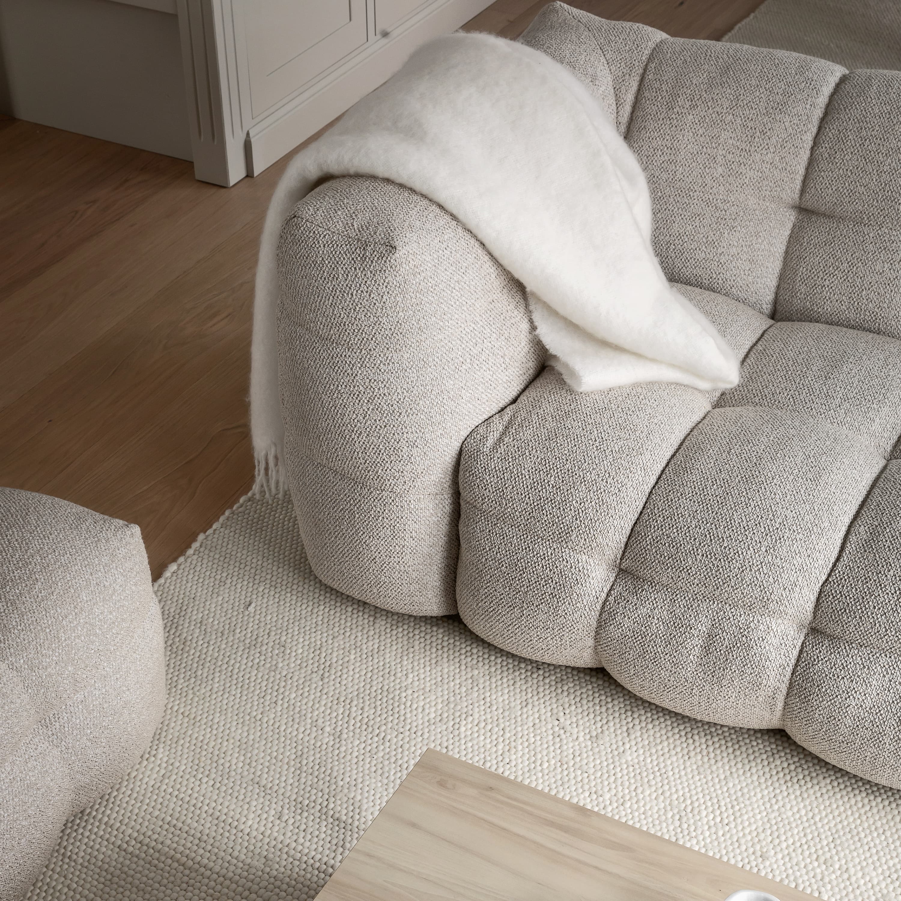 Billie 1-Sitzer Sofa Modul Beige Bouclé 73cm