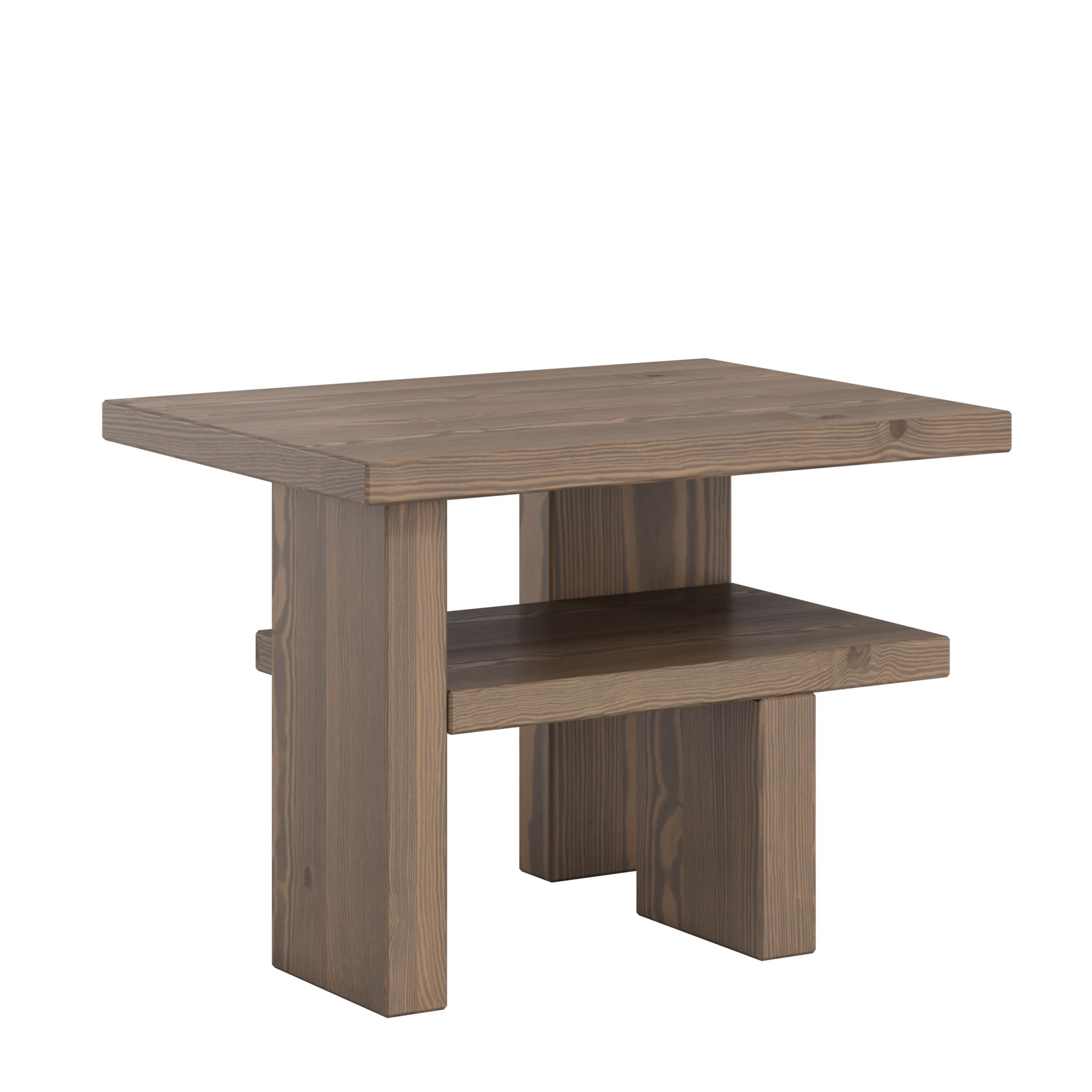 Japan Side Table Carob Brown