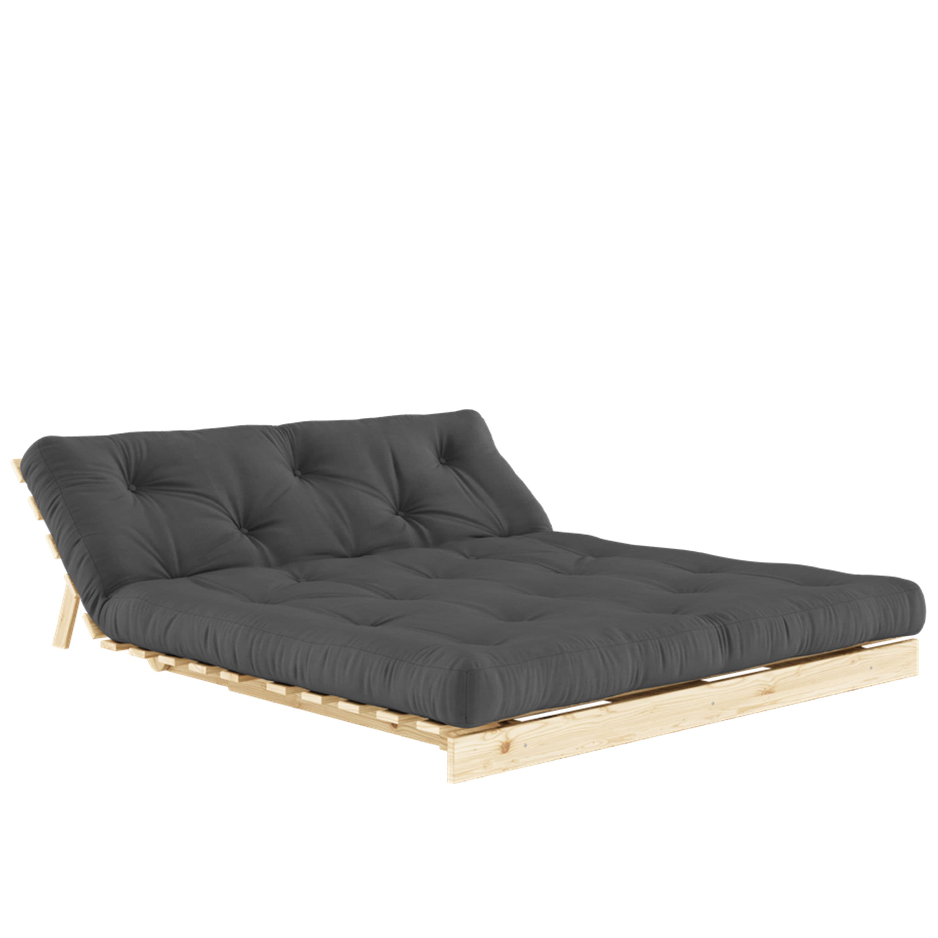 Roots Schlafsofa Natur/Dunkelgrau 160cm