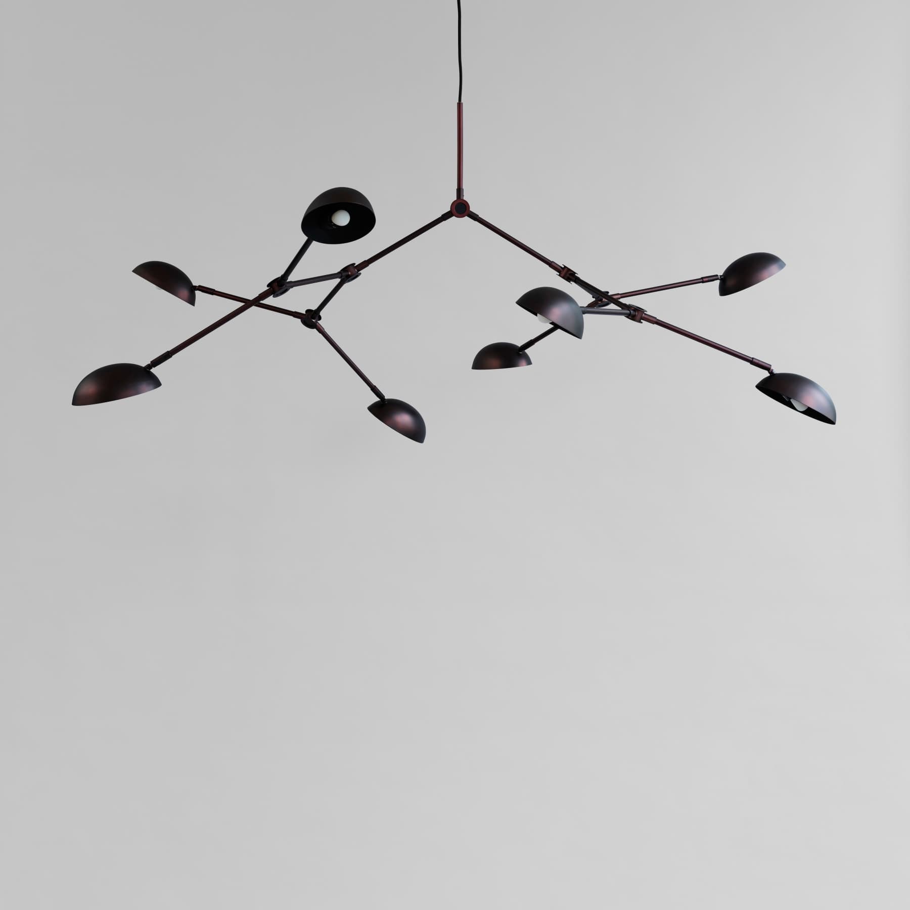 Drop Taklampa Burned Black 154cm
