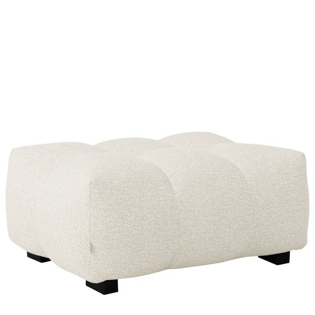 Billie Pouffe Ivory Bouclé Small