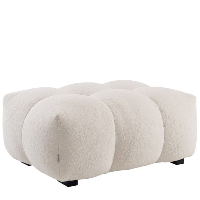 Billie Pouffe Creme Teddy Small