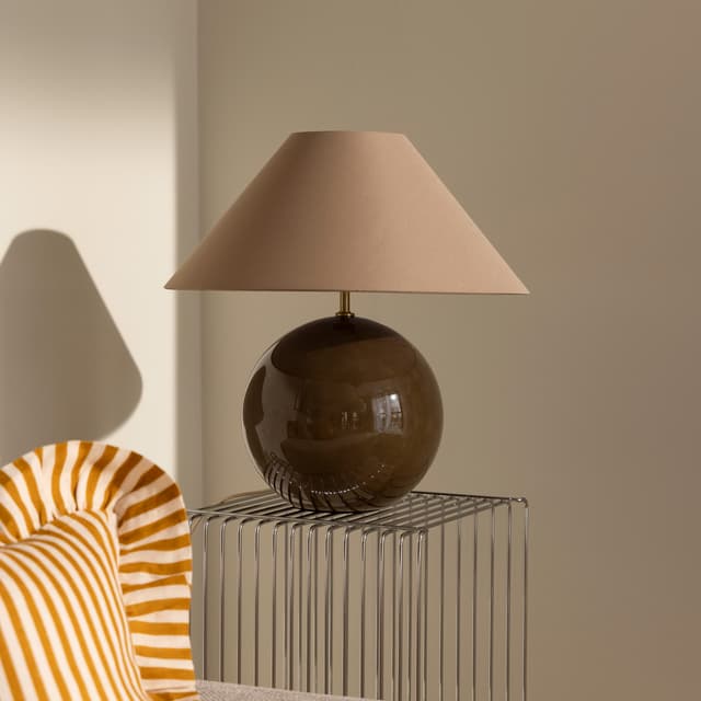 Iris Table Lamp Mocha 45cm