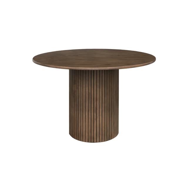 Adele Dining Table Brown Stained Ø110