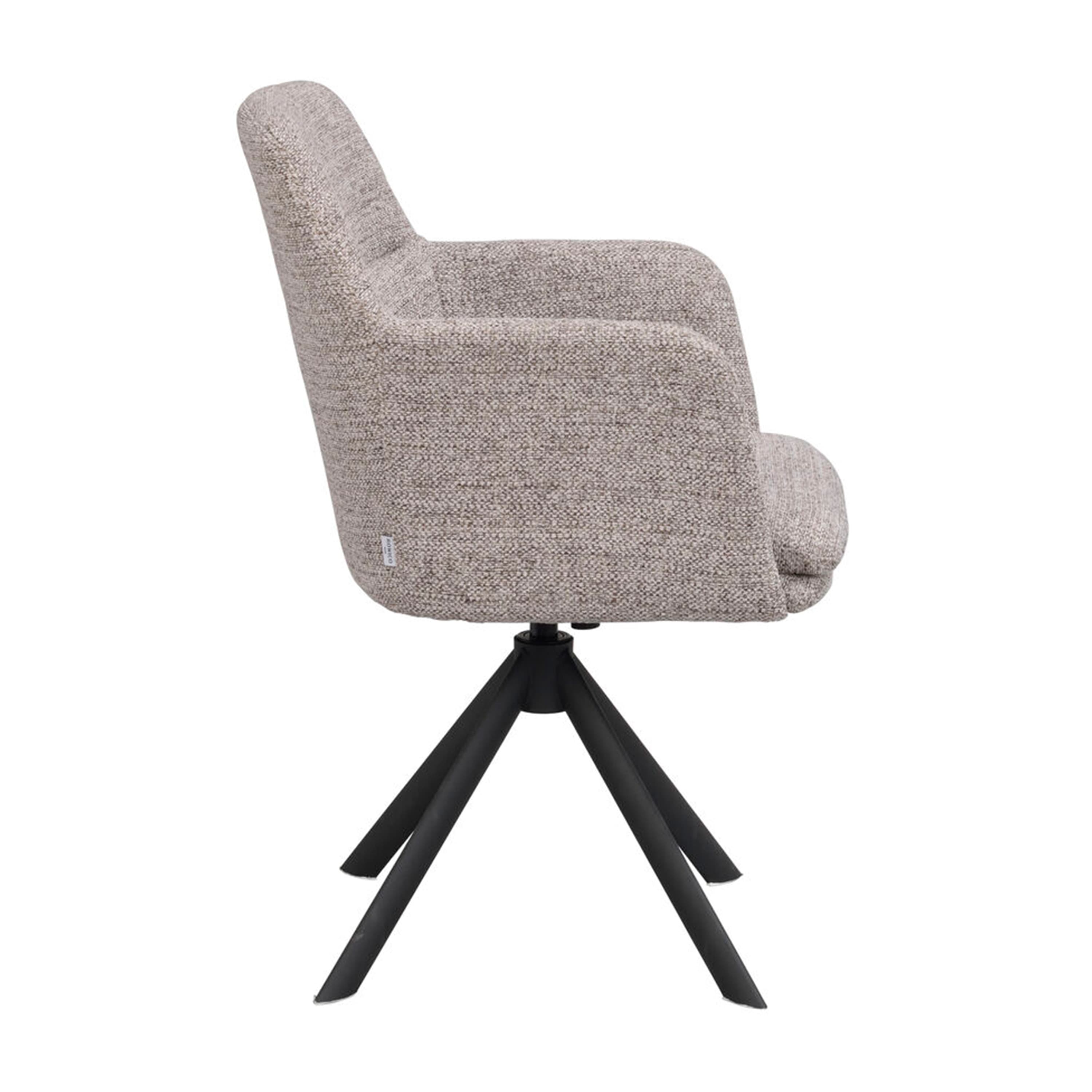 Gladstone Dining Armchair Dark Beige/Black