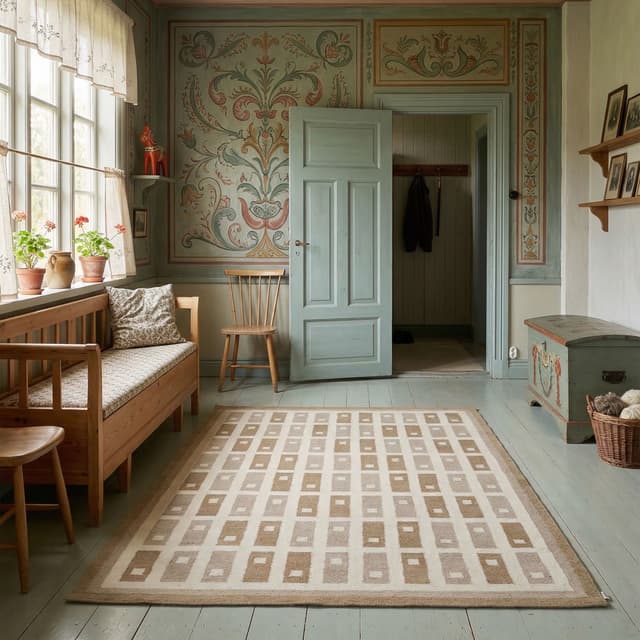 Fyrbo Wollteppich Beige 170x230