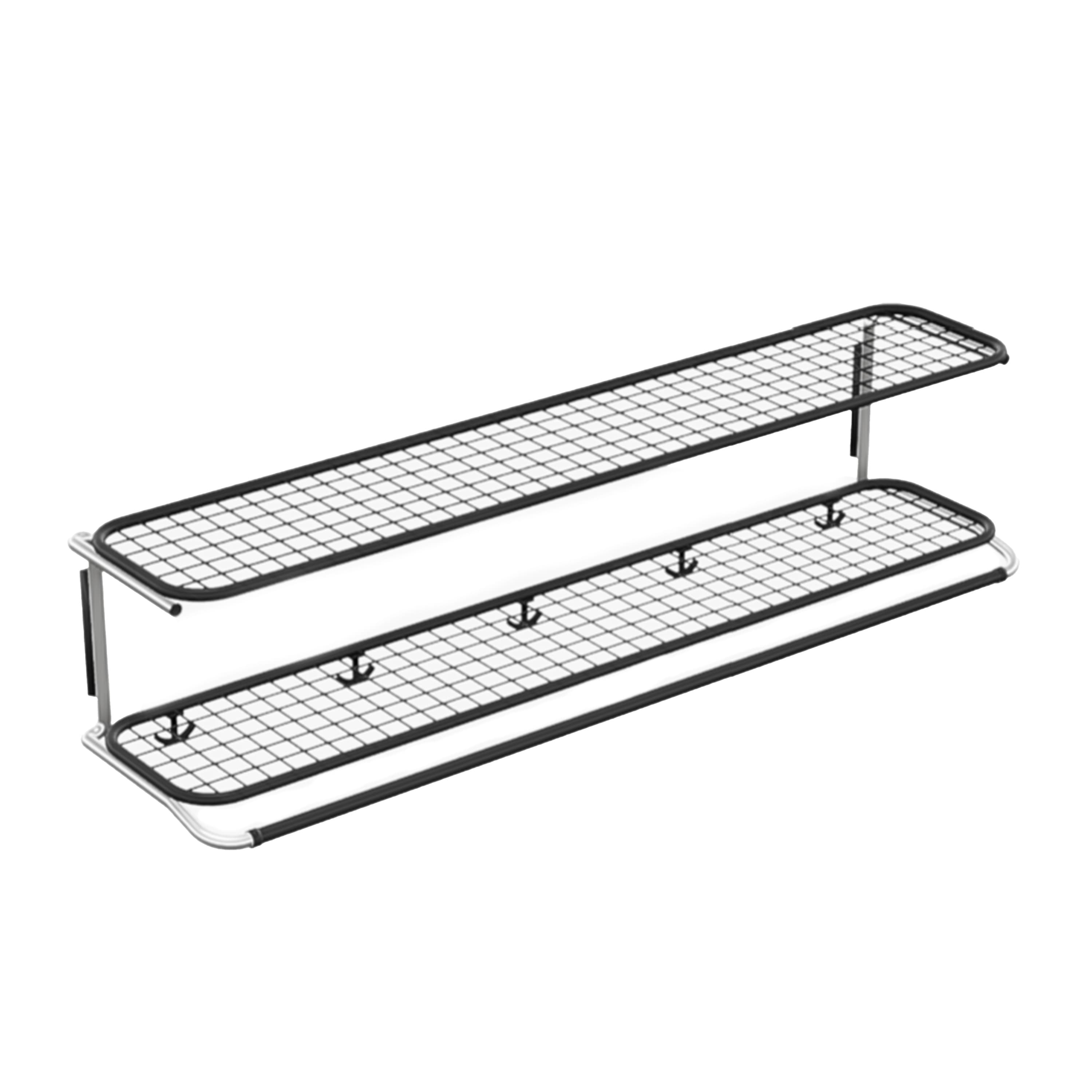 Classic Hutablage Schwarz/Chrom 120cm