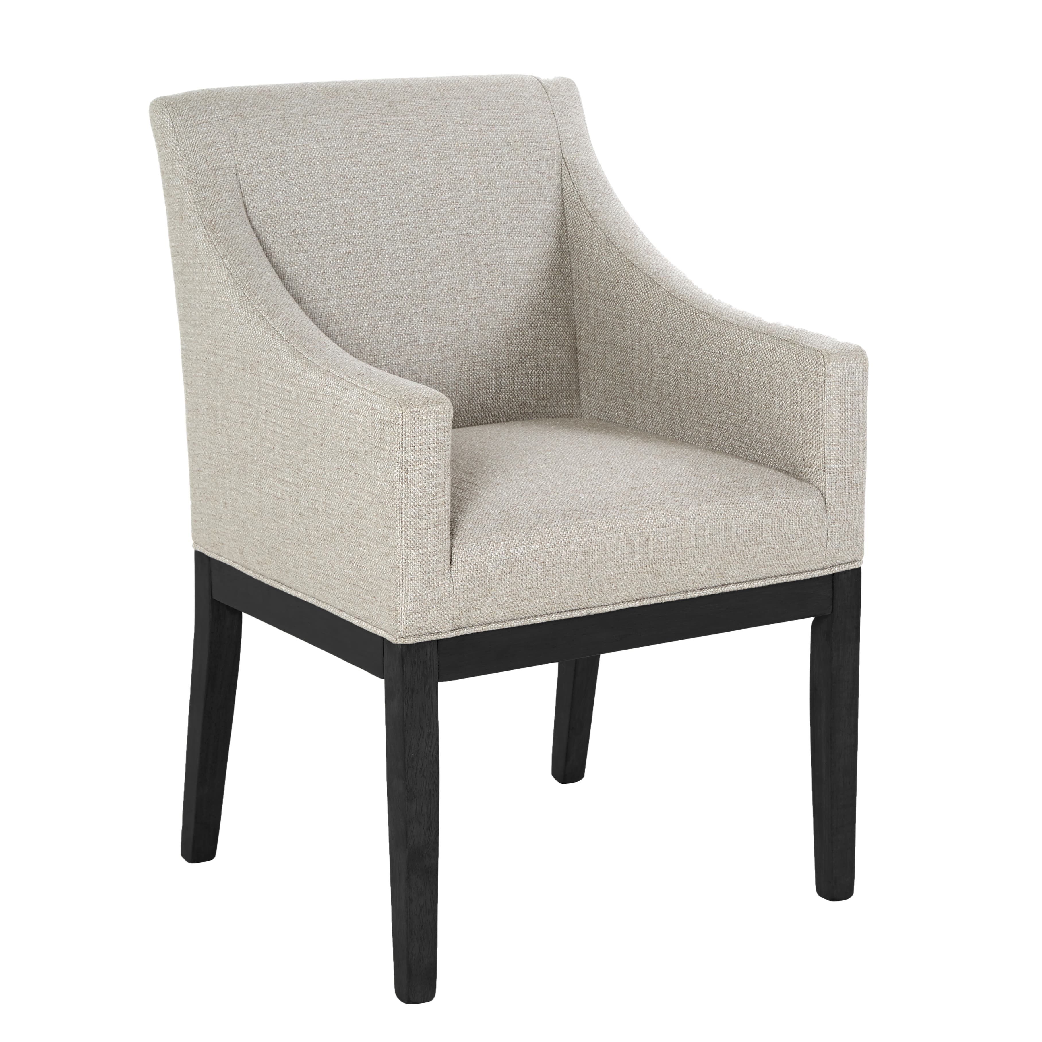 Sylvia Armlehnstuhl Beige/Schwarz