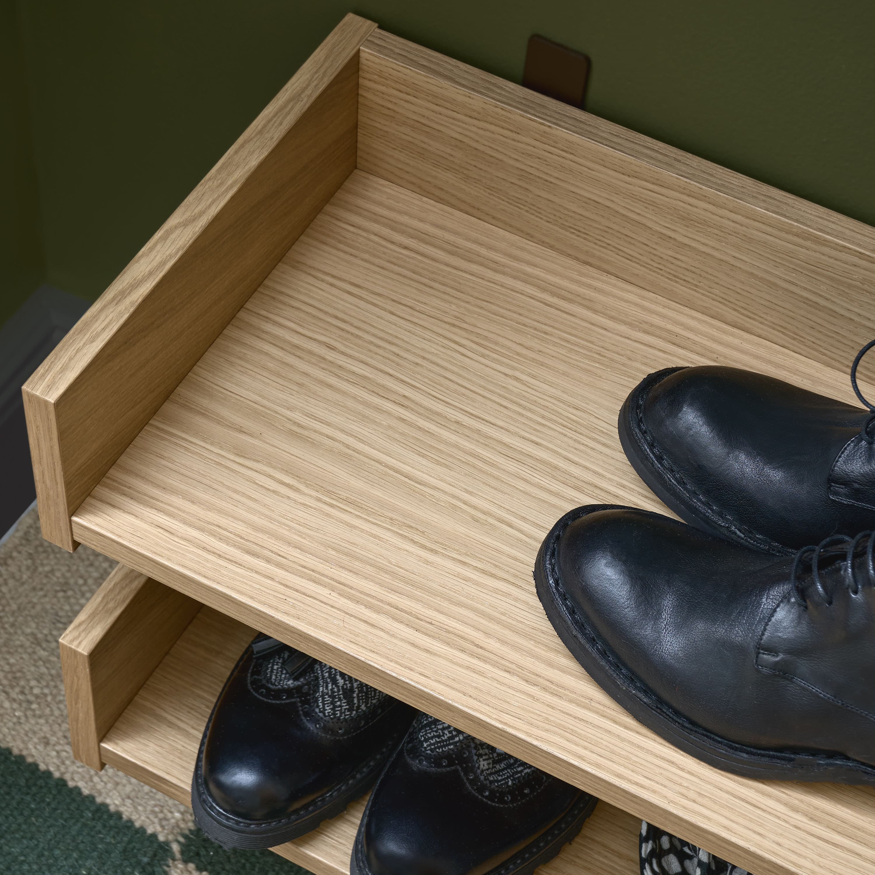 Gentle Shoe Rack Natural Oak