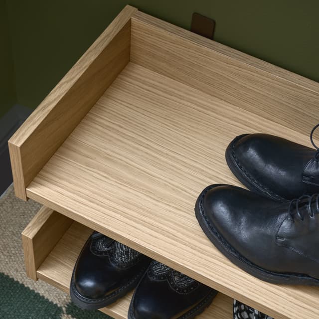 Gentle Shoe Rack Natural Oak