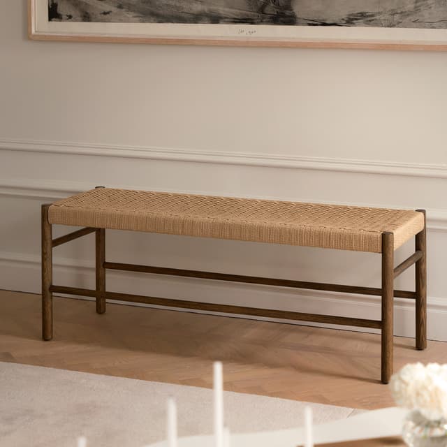 Colin Bank Braun gebeizte Eiche 120 cm