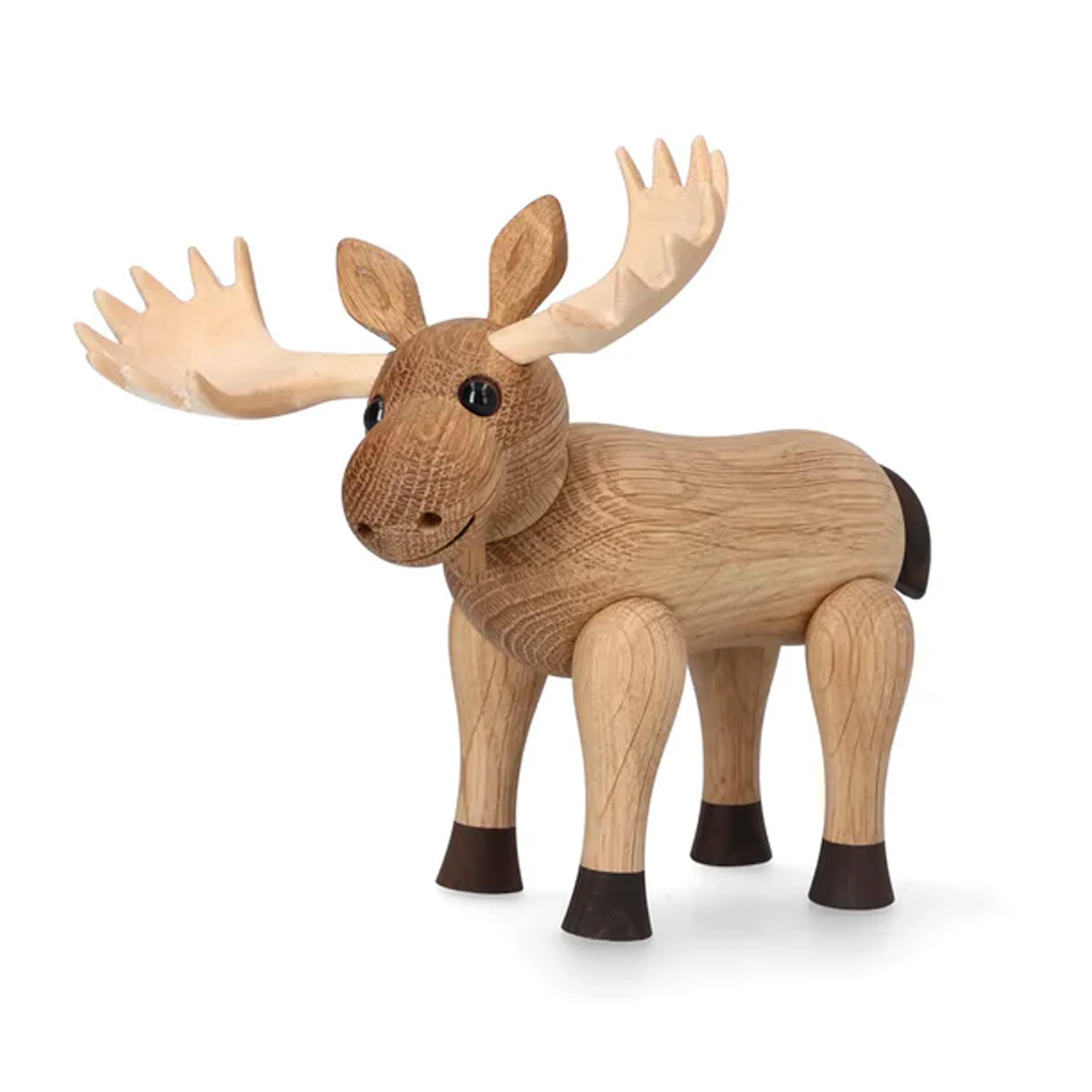 Harald Moose Decoration Oak 14cm