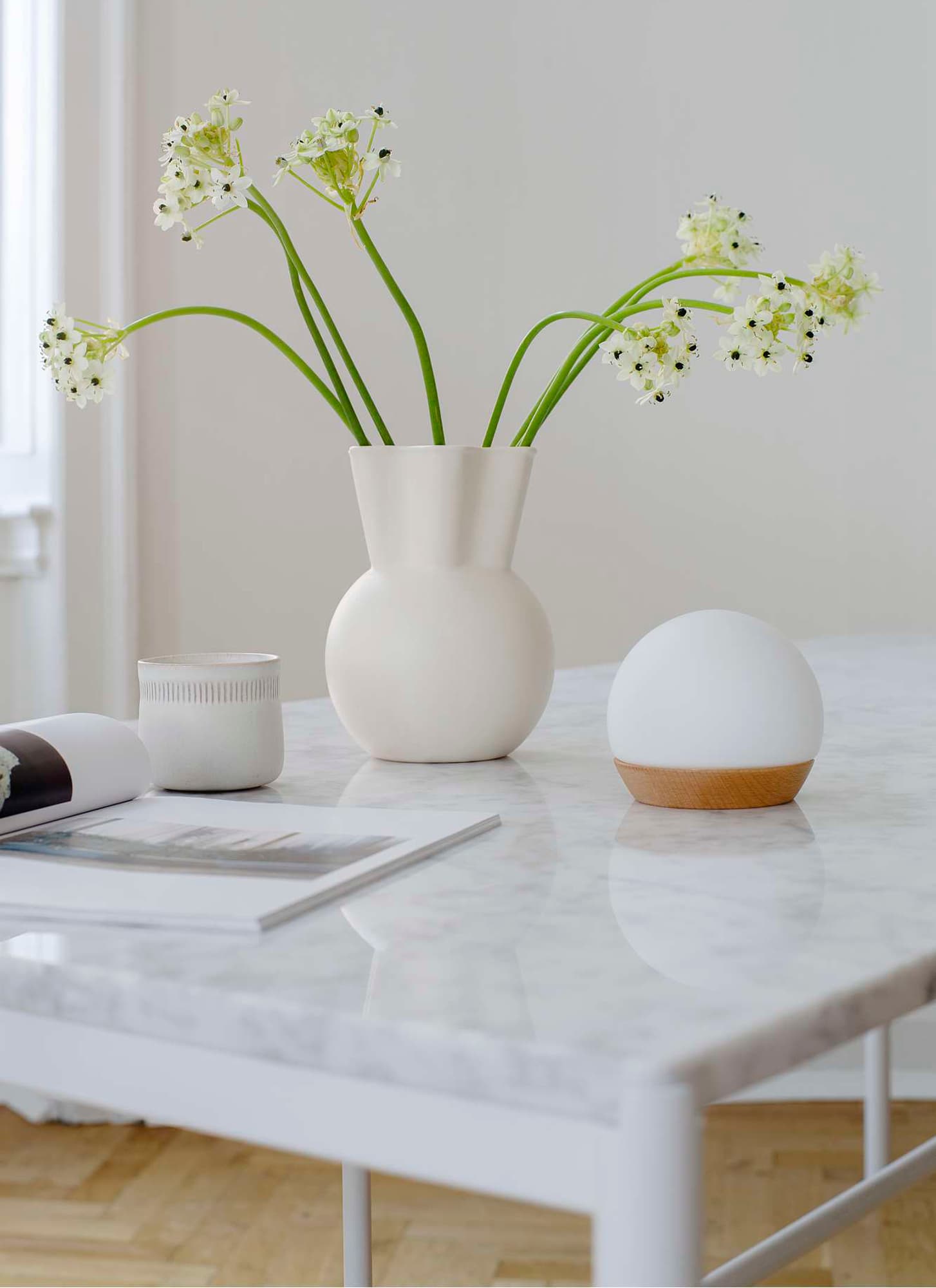 Spring Snowball Tragbare Tischlampe Ø11