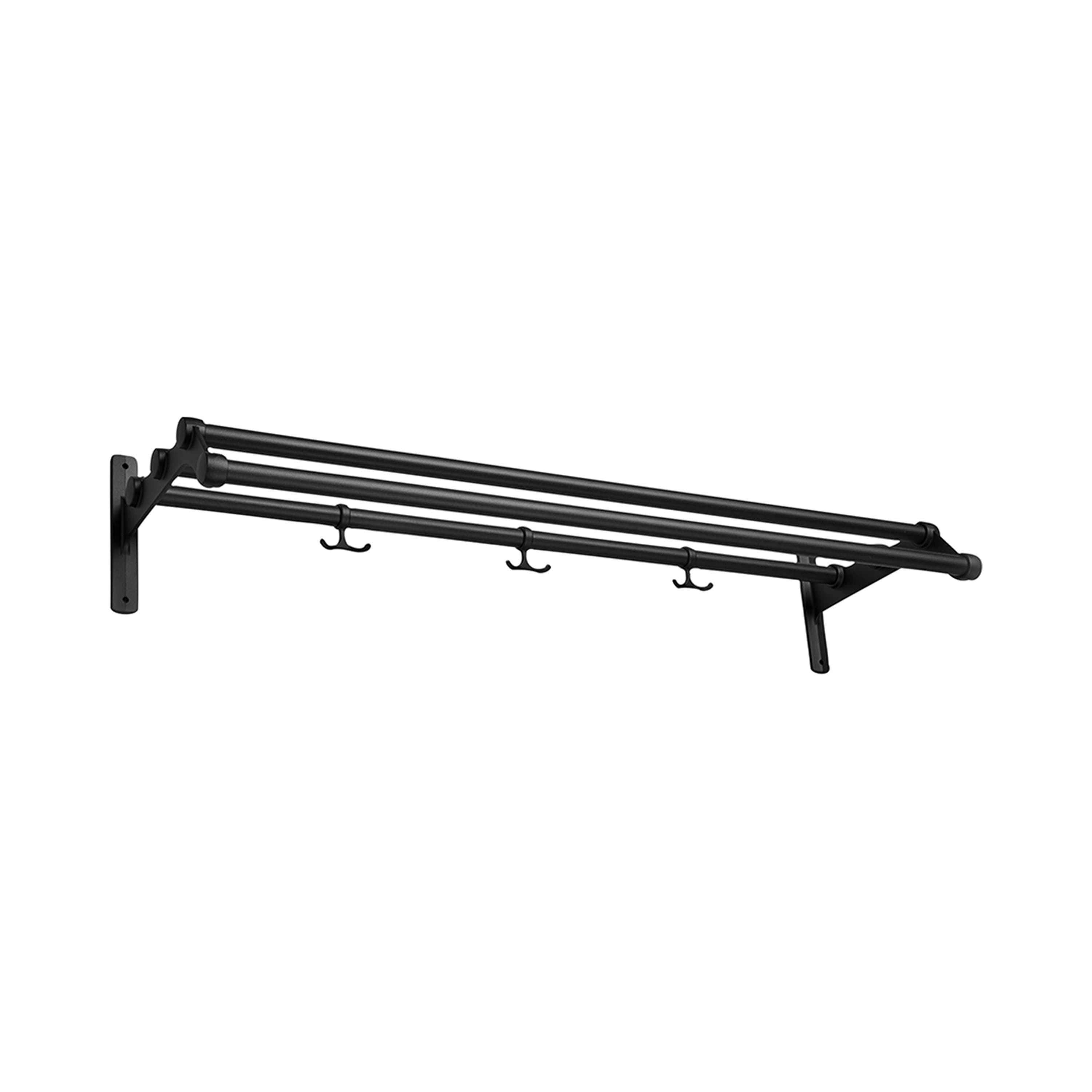 Nostalgi 291 Hutablage Schwarz/Schwarz 100cm