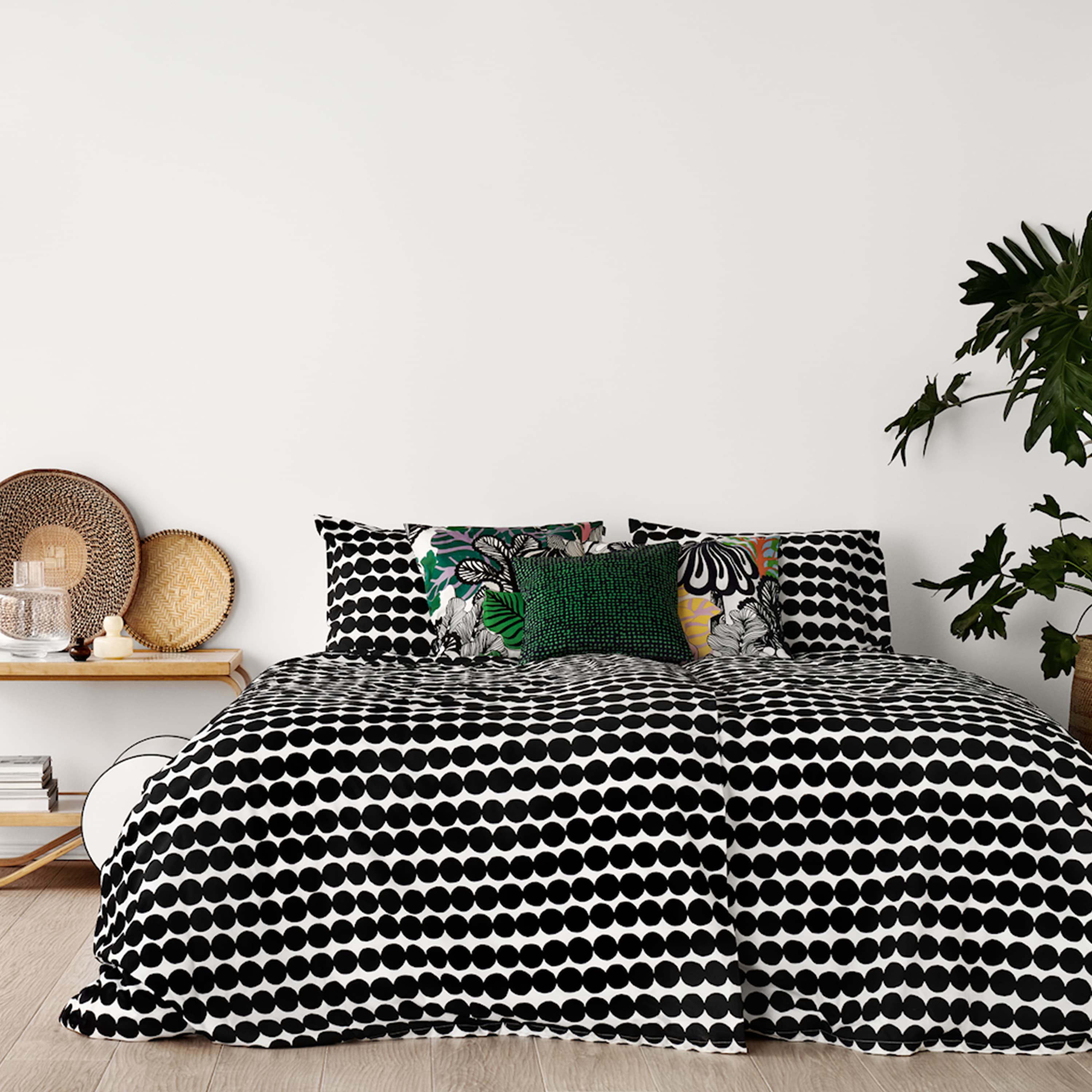 Räsymatto Duvet Cover Black/White 220x240