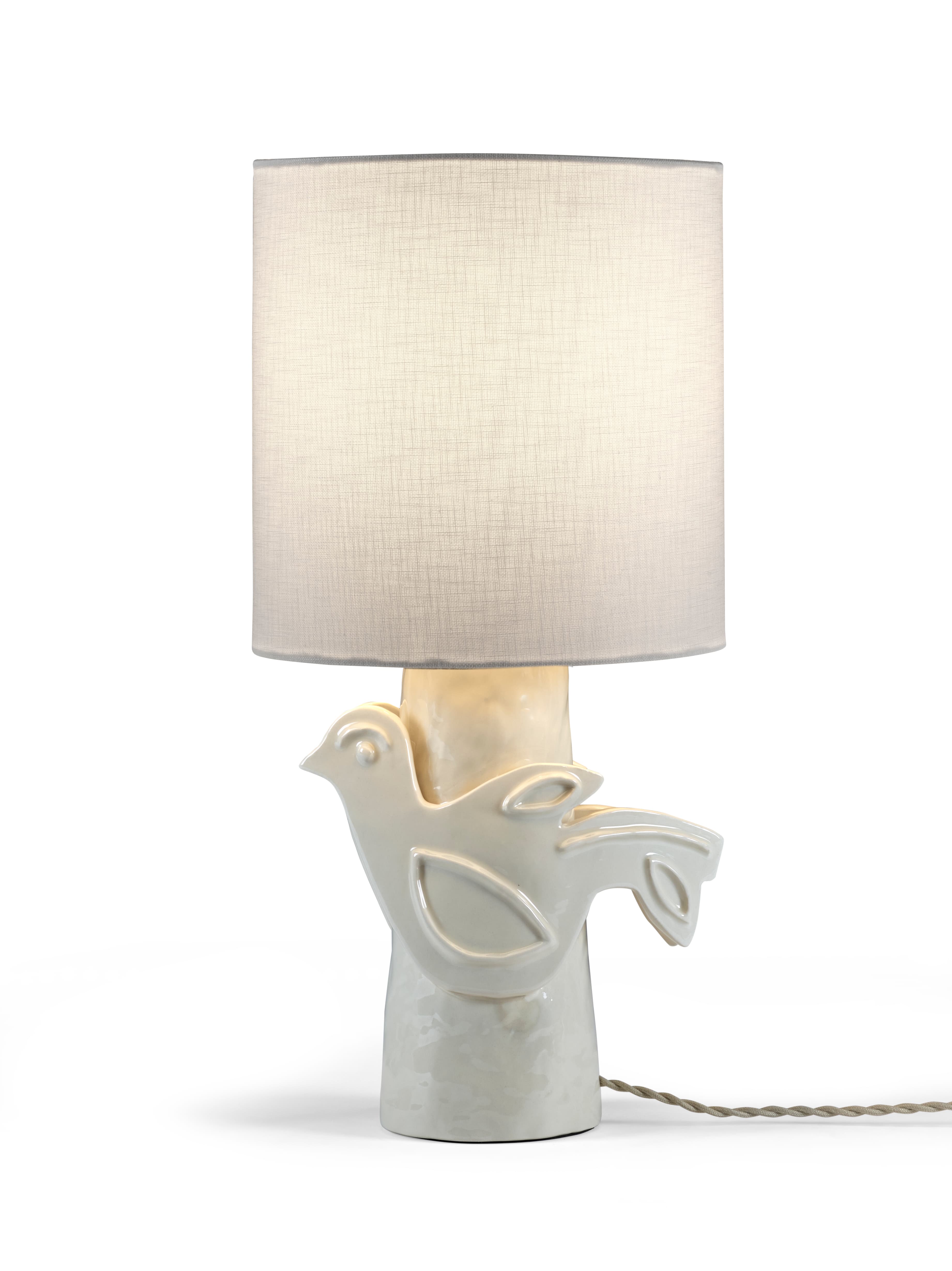 Paloma Tischlampe Weiß 52cm