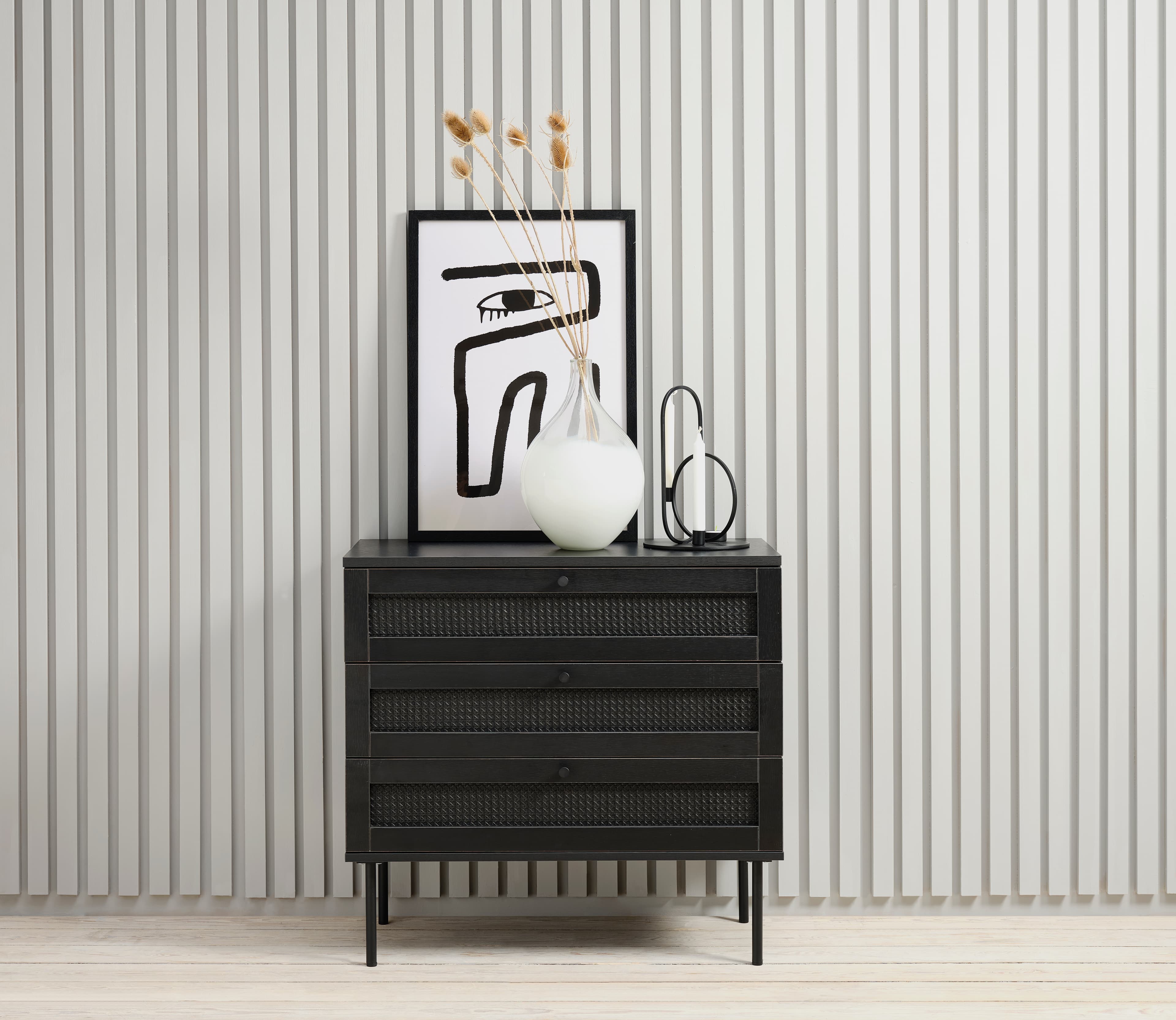 Elin Kommode Black 80cm