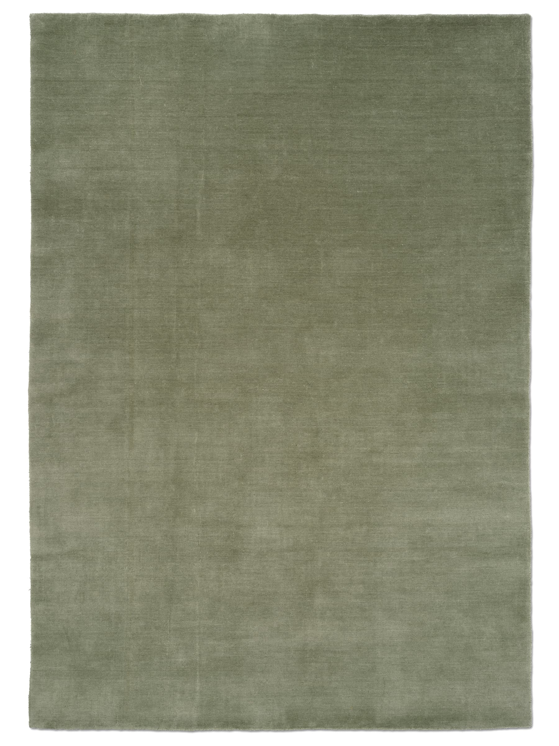 Solid Wollteppich Grün 170x230