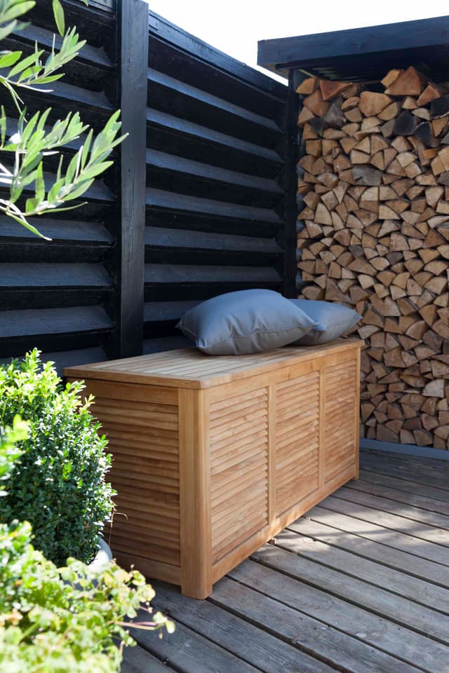 Classic Aufbewahrungsbox aus Teakholz 130cm