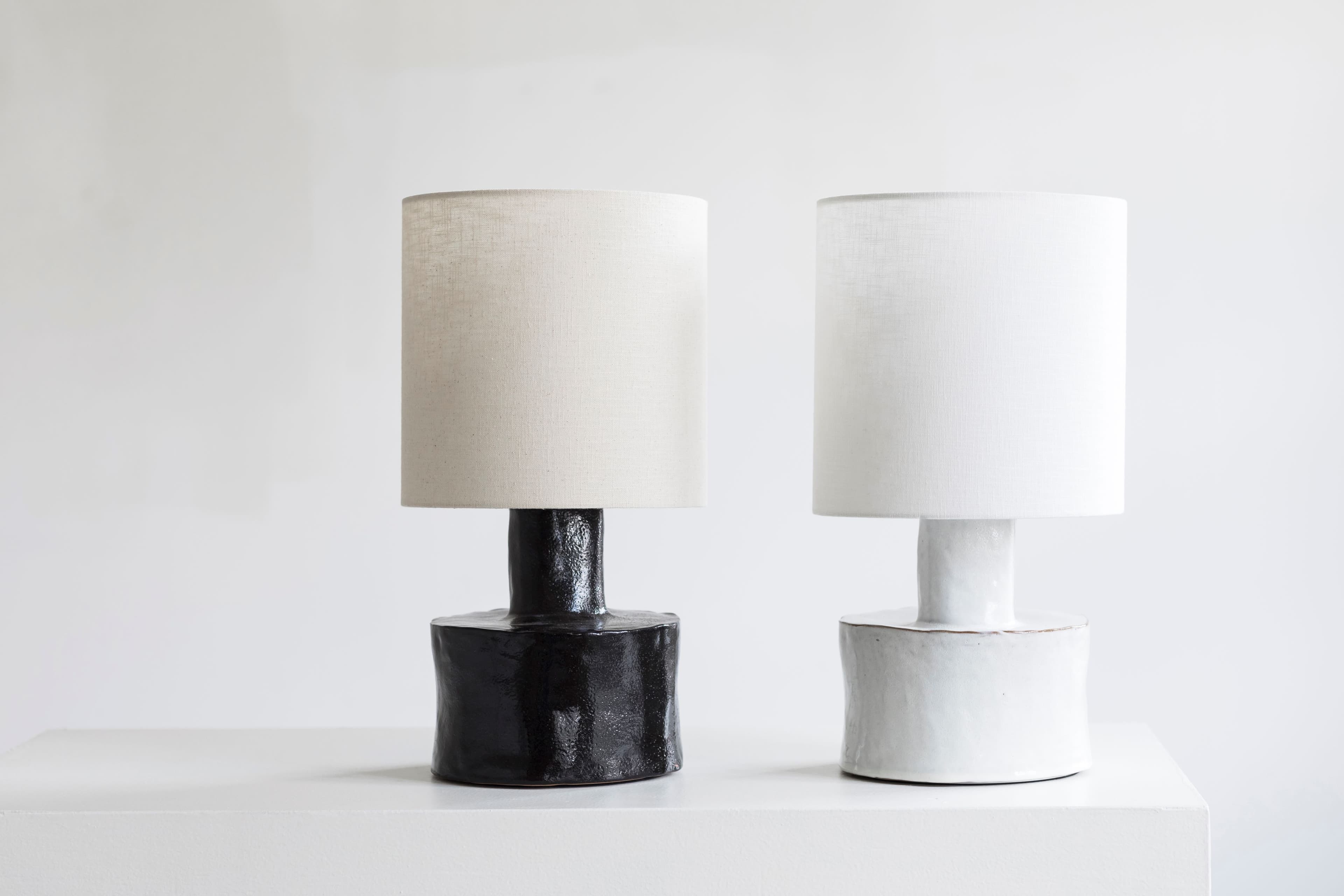Catherine Table Lamp Black/Beige