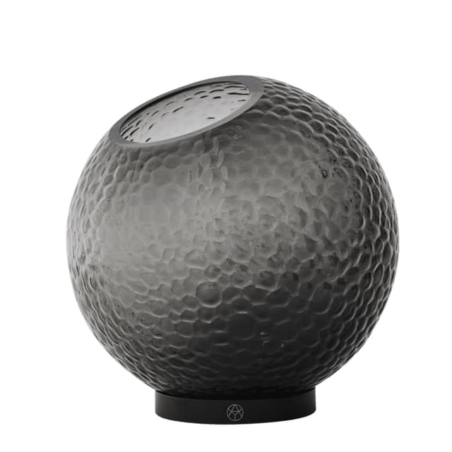 Globe Bubbles Vase Black Ø21