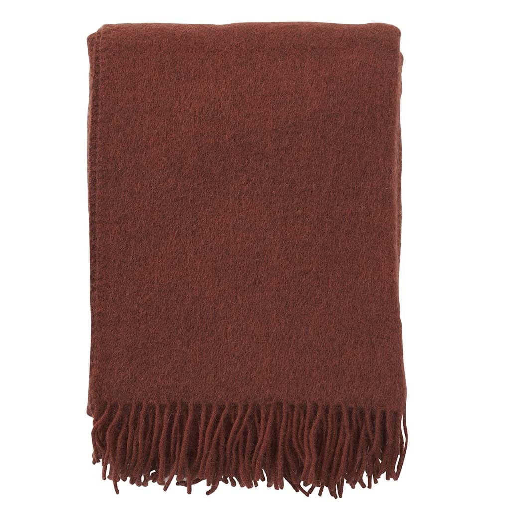 Gotland Wool Throw Rust