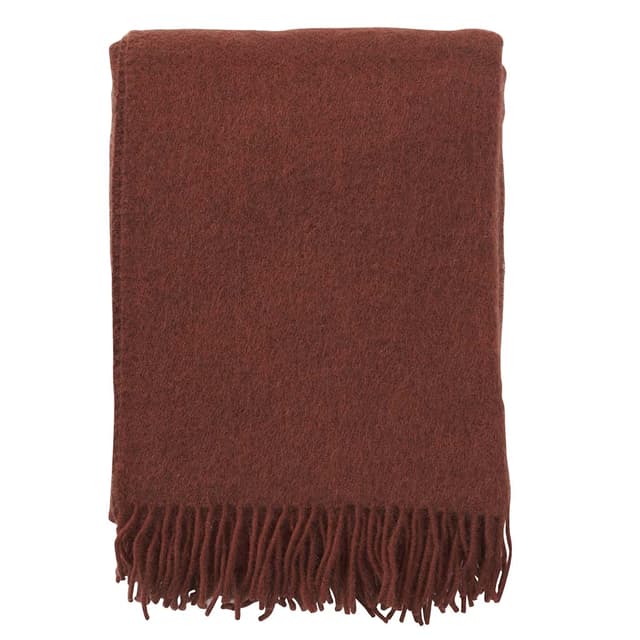 Gotland Wool Throw Rust