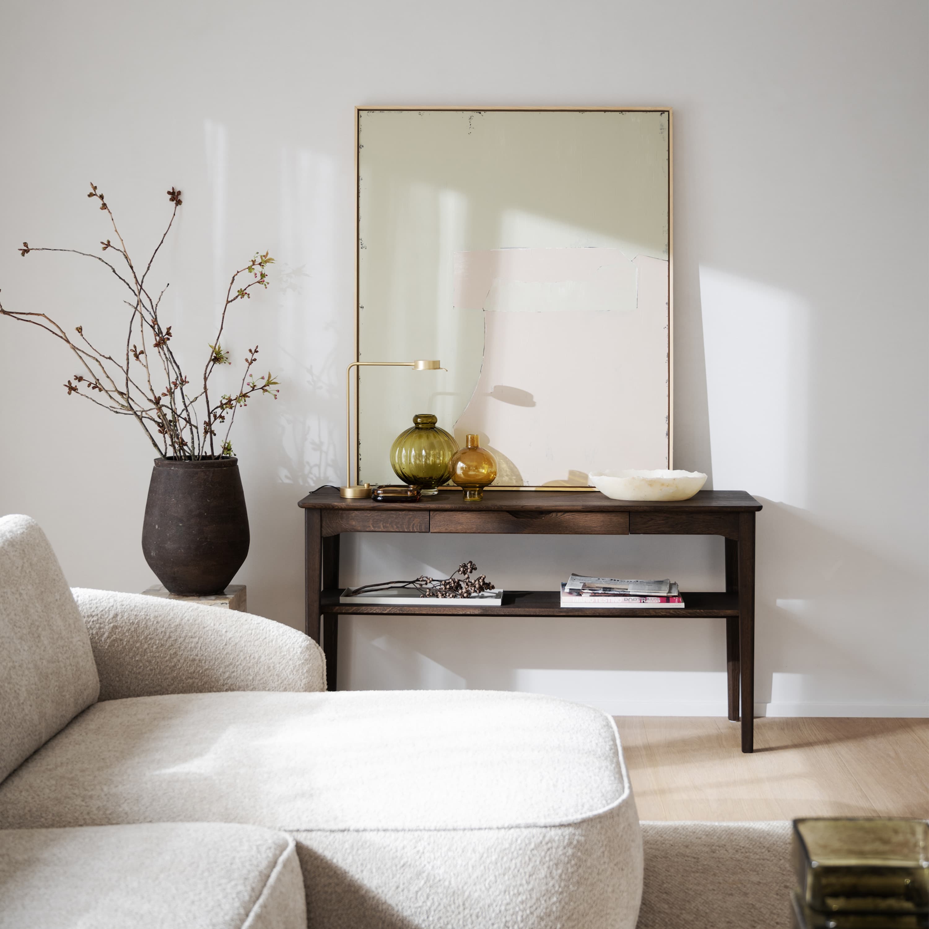 Markham Console Table Brown 140cm