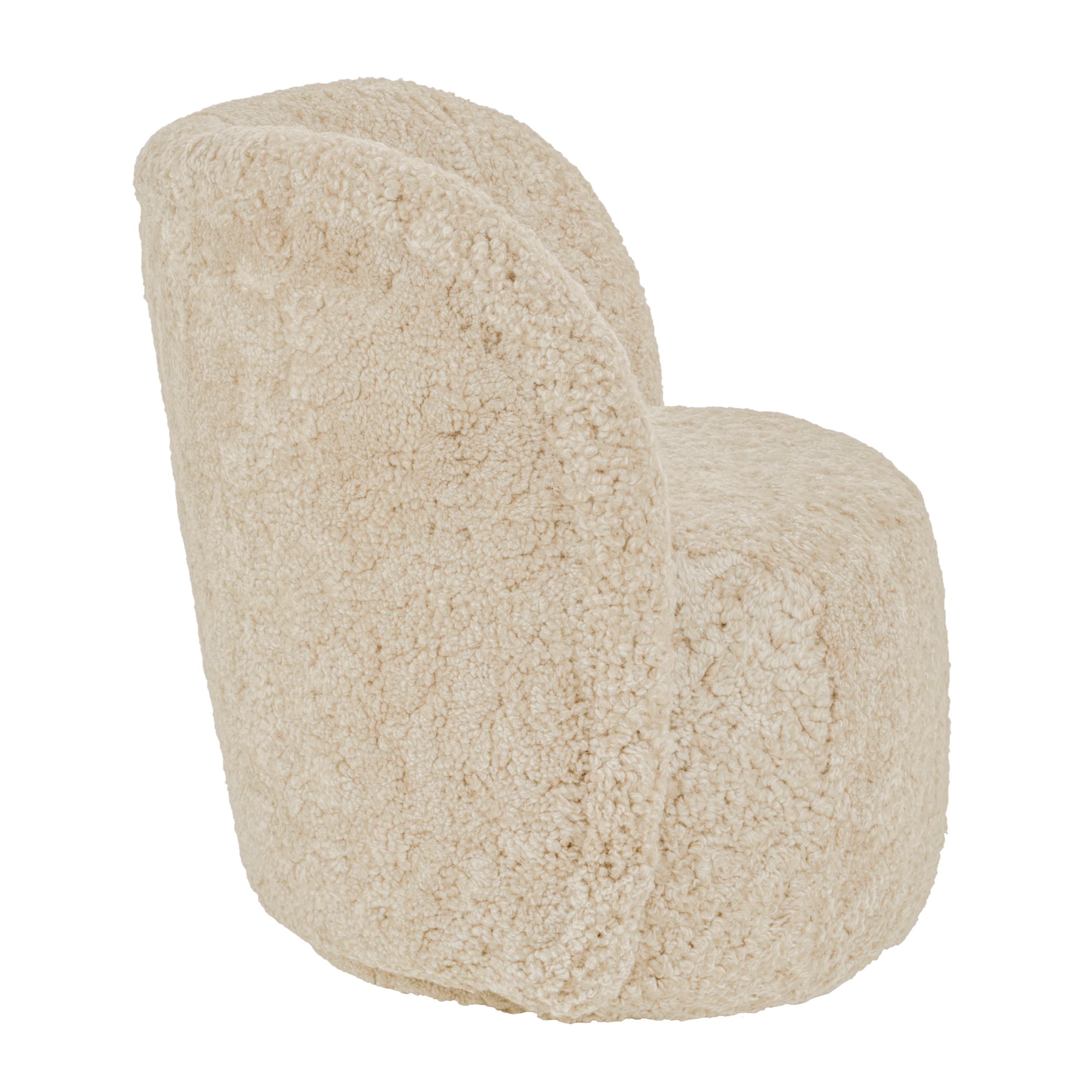 Lollo Sessel Schaffell White