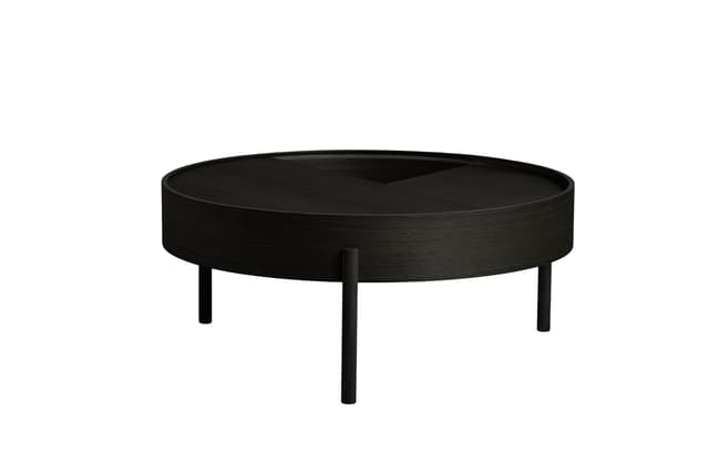 Arc Couchtisch Black Ash Ø89