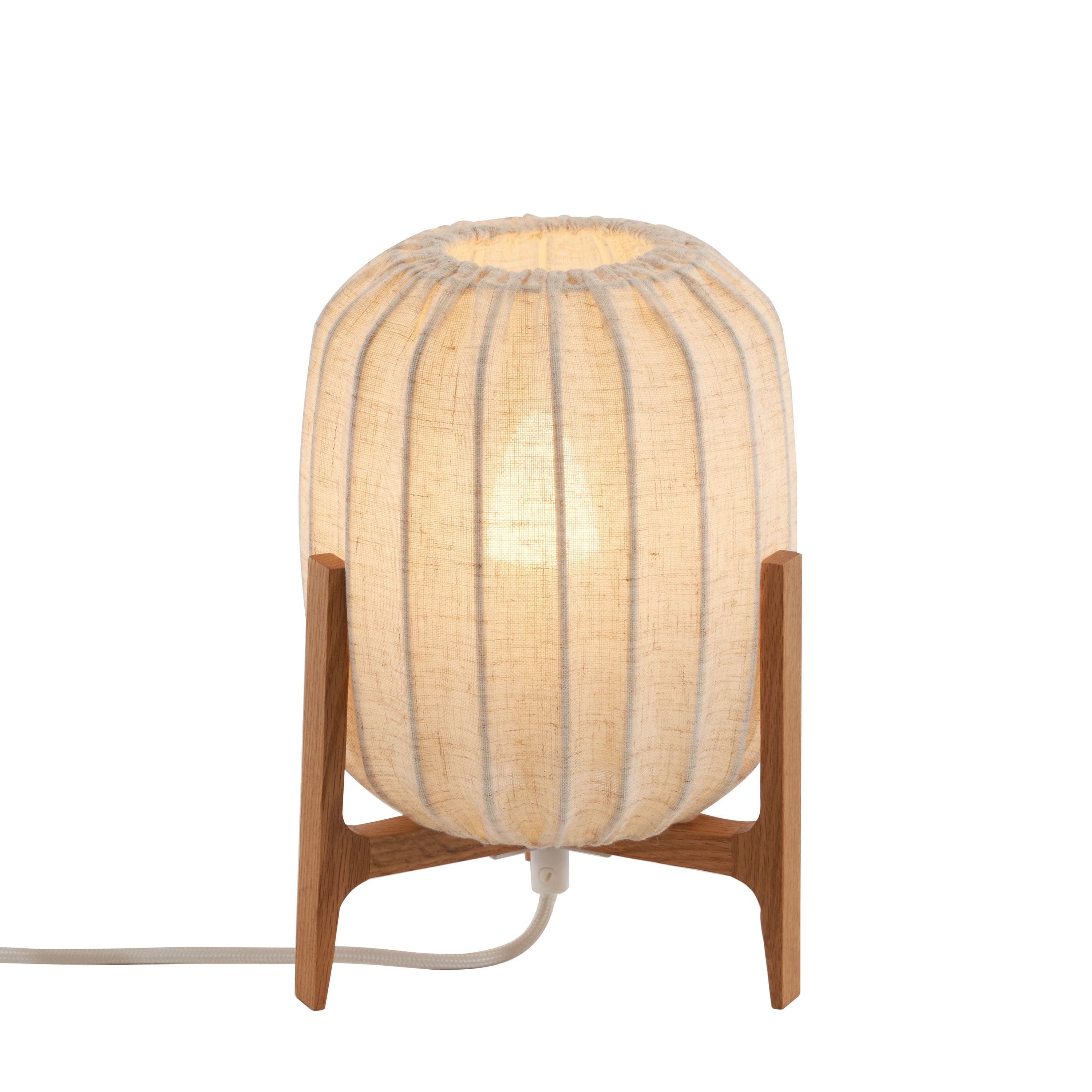 Prisma Mini Tischleuchte Oak/Natural 24cm