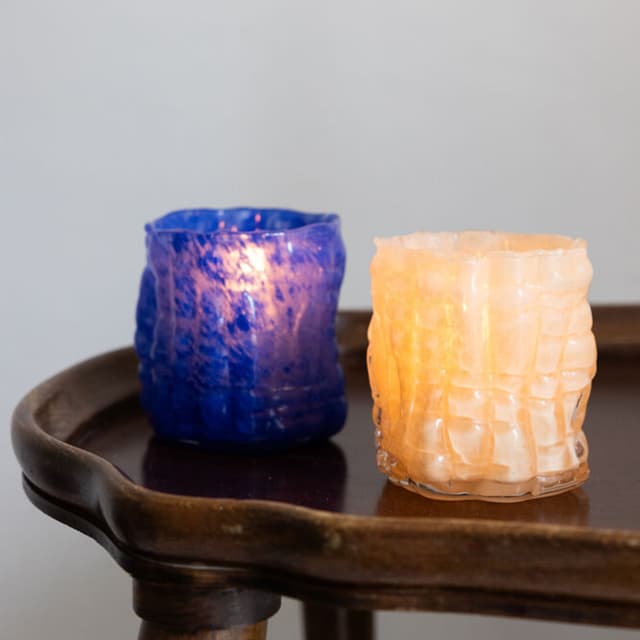 Candle Holder Beige 10cm