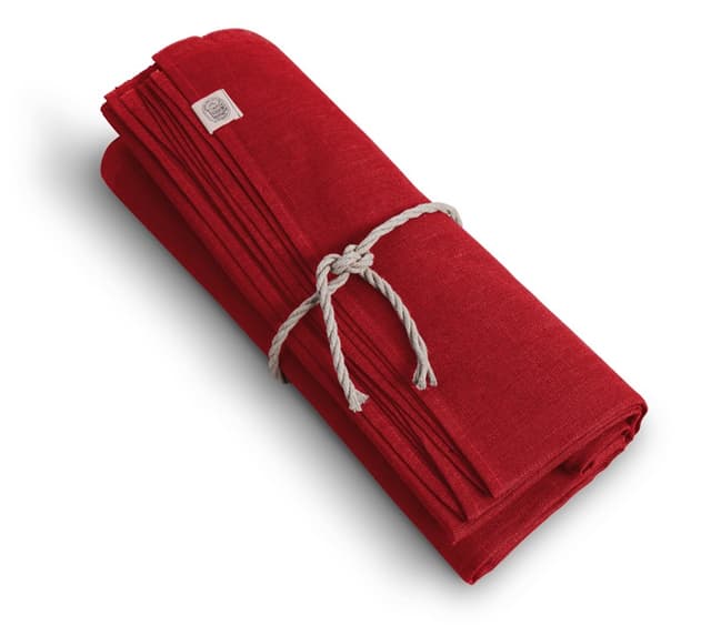 Classic Tablecloth Red Ø170