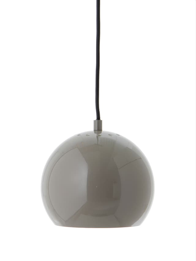Ball Ceiling Lamp Glossy Warm Grey Ø18