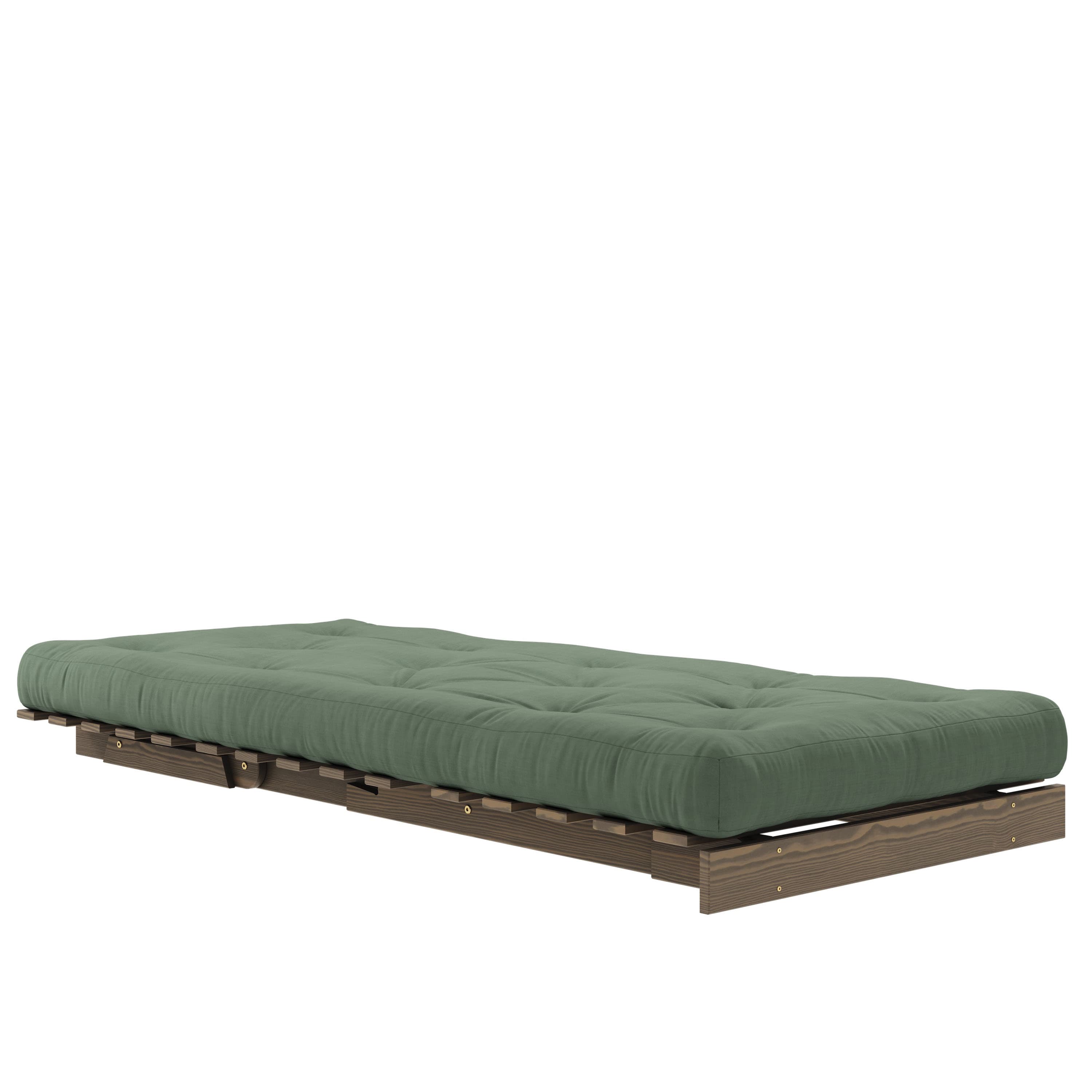 Roots Schlafsessel Braun/Olivgrün 90cm