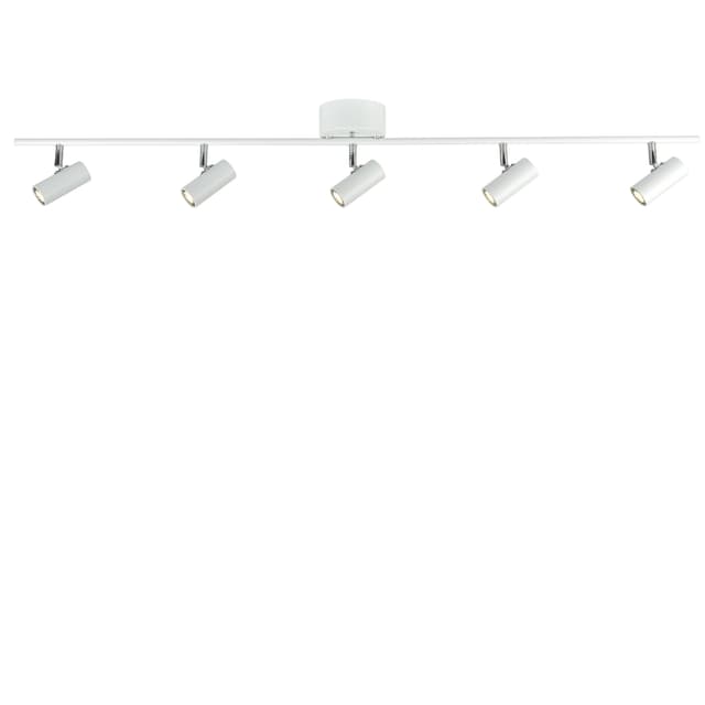 Cato Rail 5 spotlight LED Ceiling Lamp White