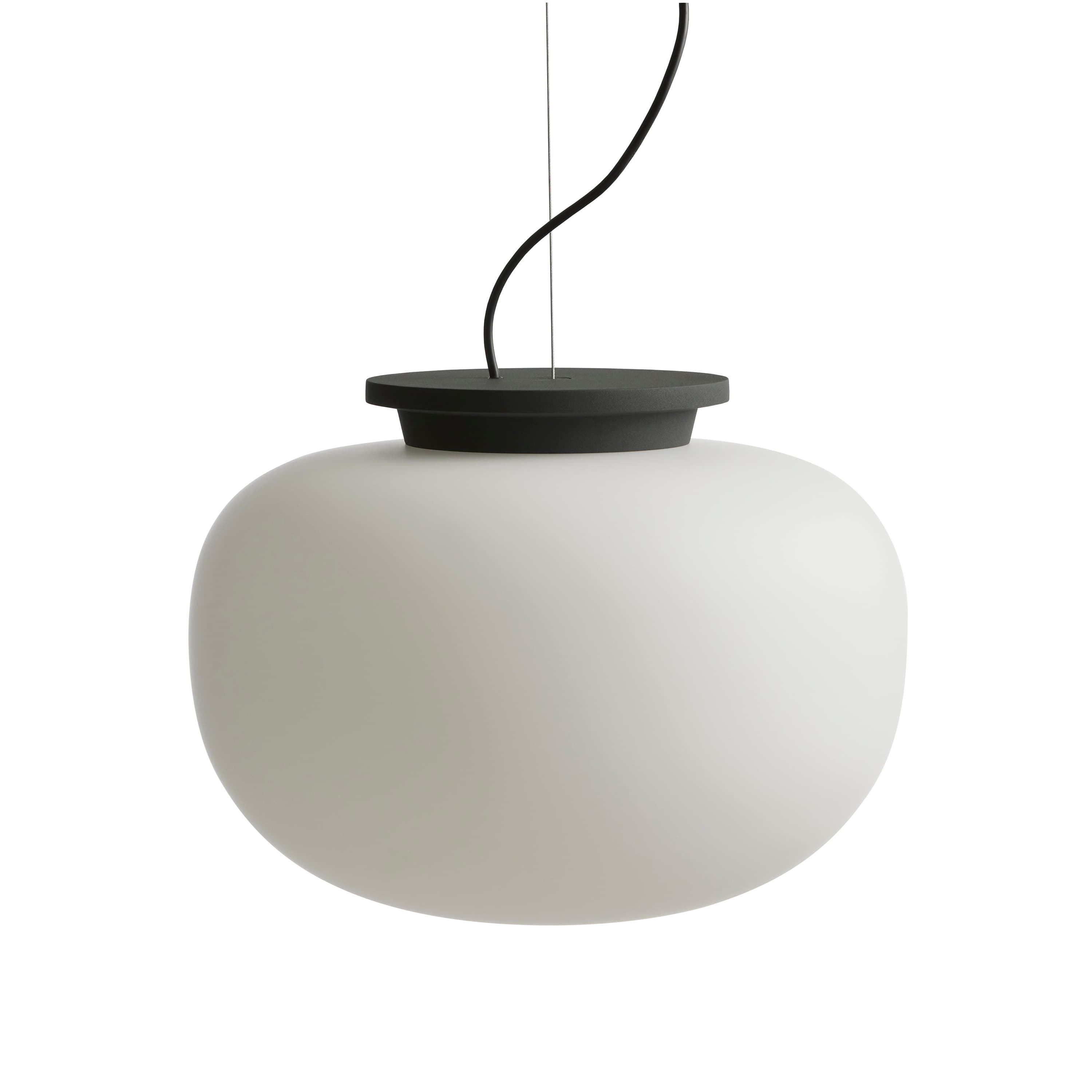 Supernate Ceiling Lamp Opal White/Black Ø38