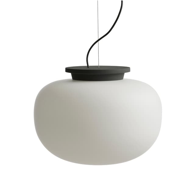 Supernate Ceiling Lamp Opal White/Black Ø38