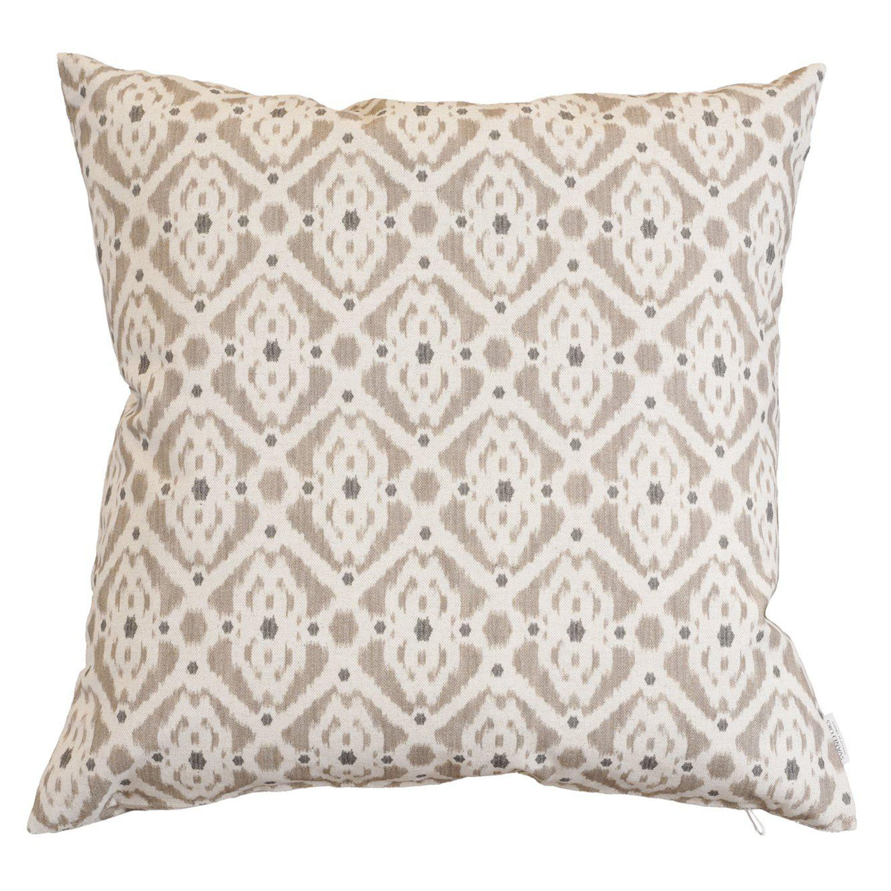 Ikat Zierkissen Beige 50x50