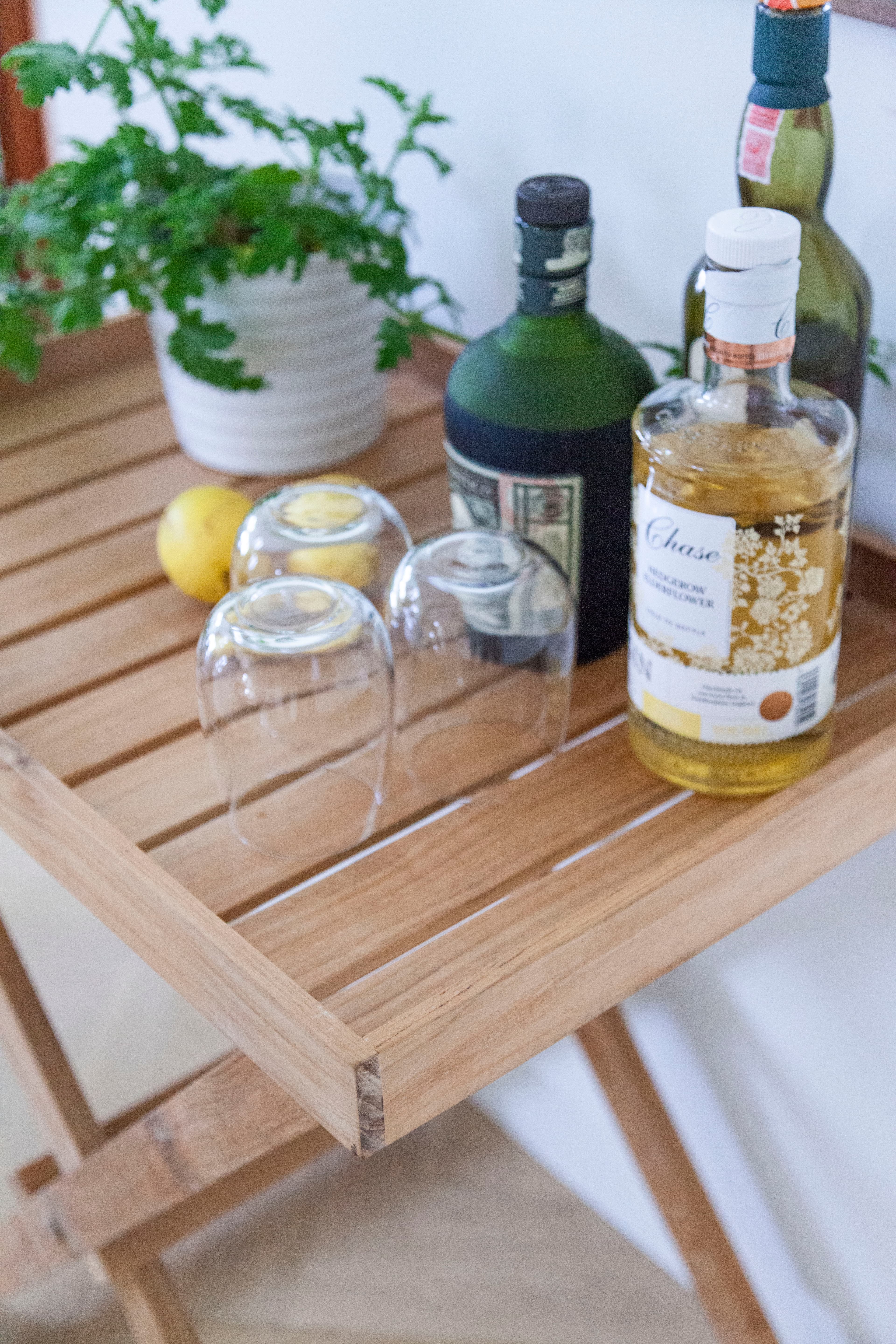 Tracy Tray Balcony Table Teak