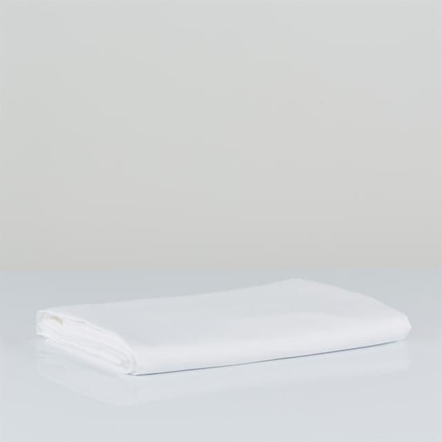 Pousada Flat Sheet Organic Percale White 180x270