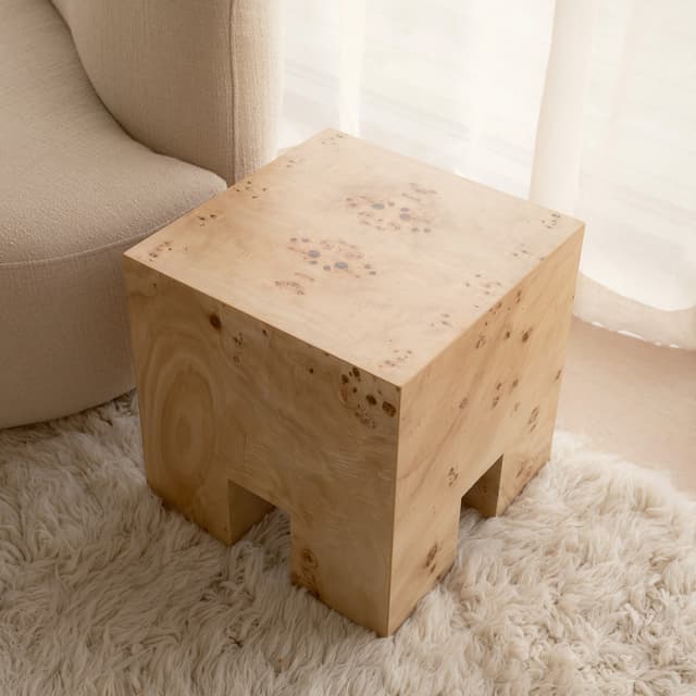 Chunky Side Table Poplar 40x40